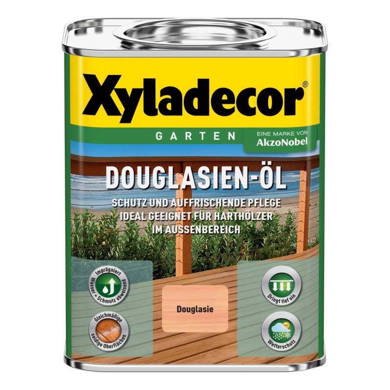 Xyladecor Douglasien-Öl Holzschutz für außen seidenglänzend 750 ml von Xyladecor