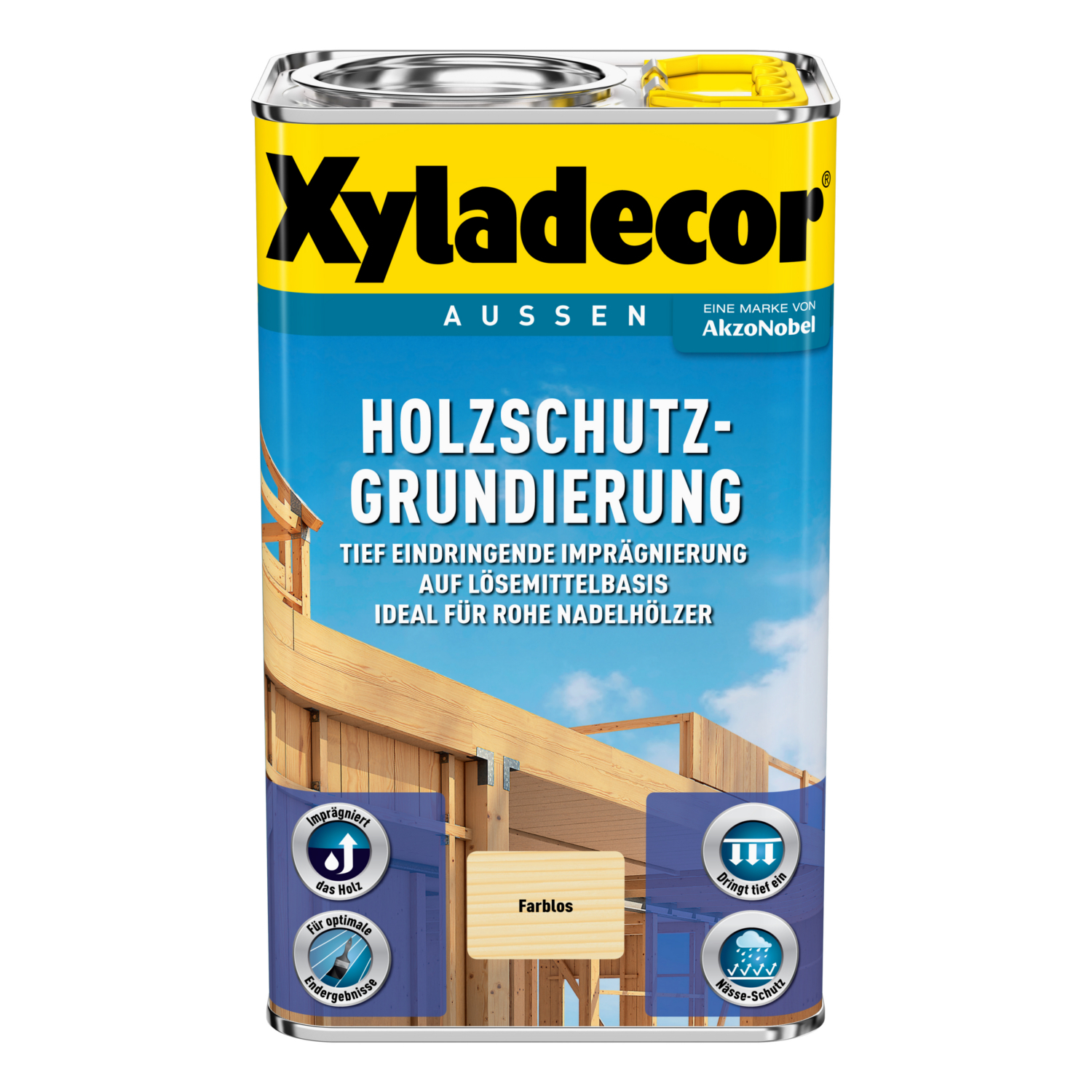 Xyladecor Holzschutz-Grundierung Lösemittelbasis 2,5 L von Xyladecor