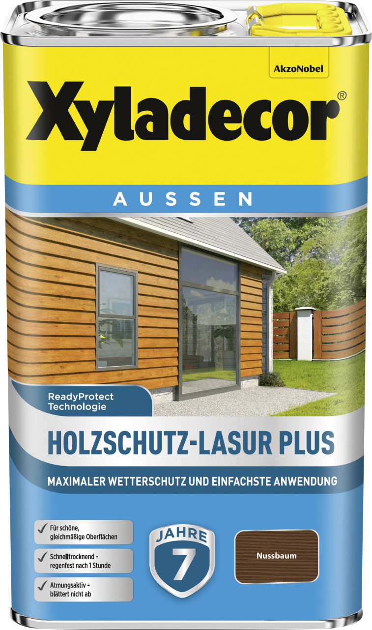 Xyladecor Holzschutz-Lasur 2,5 L nussbaum Plus Xyladecor Holzschutz-Lasur 2,5 L nussbaum Plus von Xyladecor