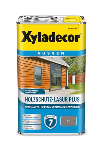 Xyladecor Holzschutz-Lasur Plus, Grau, 2,5L Xyladecor Holzschutz-Lasur Plus, Grau, 2,5L von Xyladecor