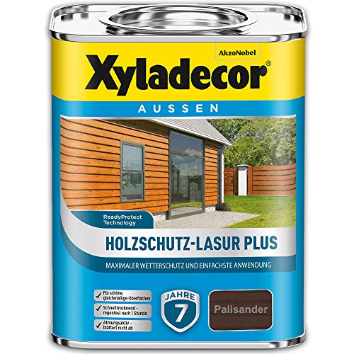Xyladecor Holzschutz-Lasur Plus, 2,5 Liter, Palisander von Xyladecor