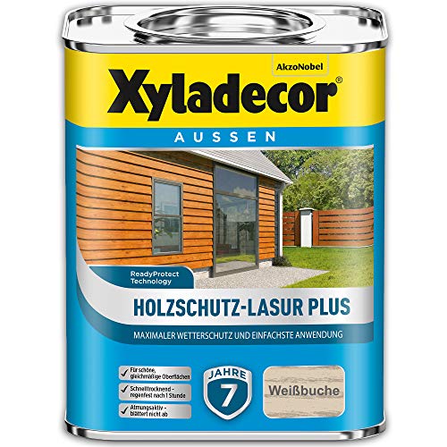 Xyladecor Holzschutz-Lasur Plus, 4 Liter, Weissbuche von Xyladecor