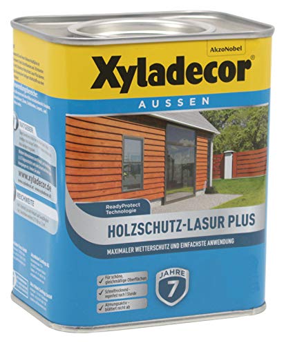 Xyladecor Holzschutz-Lasur Plus, 4 Liter, Nussbaum von Xyladecor