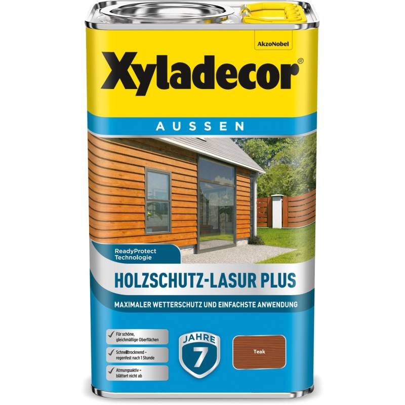 Xyladecor Holzschutz-Lasur Plus Teak 2,5 l von Xyladecor