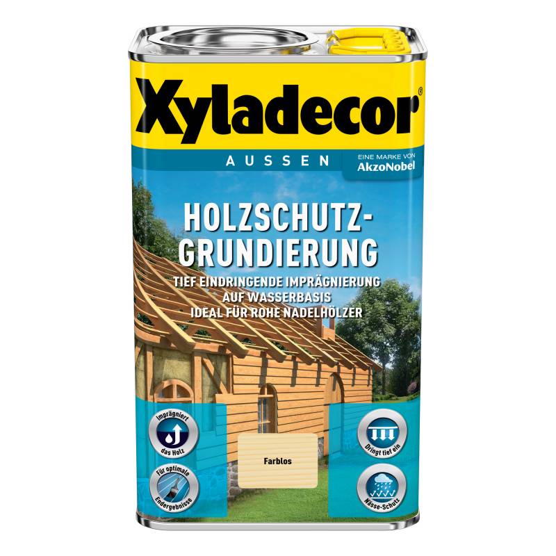 Xyladecor Holzschutzgrundierung Wasserbasis transparent 2,5 l von Xyladecor