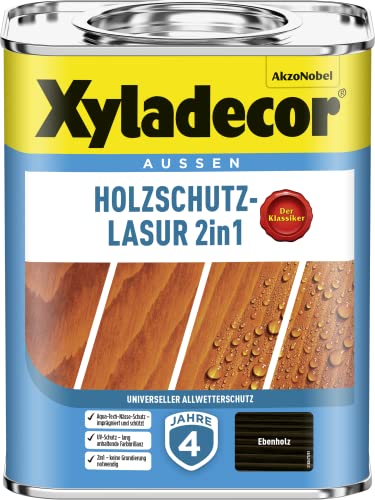 Xyladecor Holzschutzlasur 204 ebenholz 0,75 Liter von Xyladecor