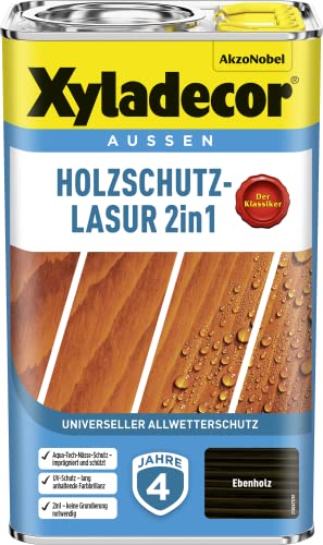 Xyladecor Holzschutzlasur 204 ebenholz 2,5 Liter von Xyladecor