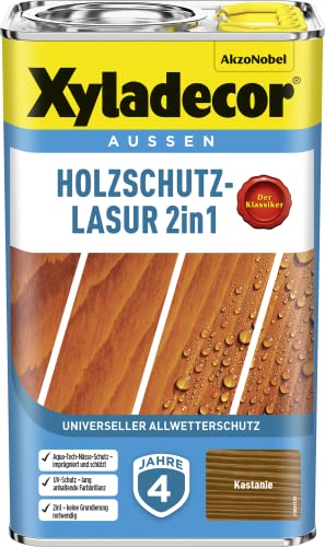 Xyladecor Holzschutz-Lasur 2in1, Kastanie, 2,5L Xyladecor Holzschutz-Lasur 2in1, Kastanie, 2,5L von Xyladecor