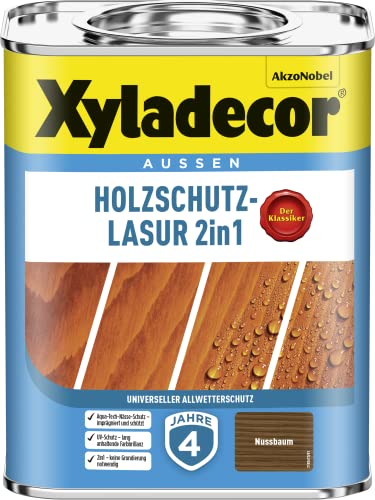 Xyladecor Holzschutzlasur 211 nussbaum 0,75 Liter von Xyladecor