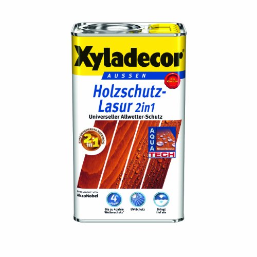 Xyladecor Holzschutzlasur 2in1 Aussen, 5 Liter, Farbton Kastanie von Xyladecor