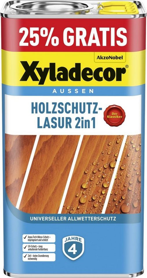 Xyladecor  Lasur Xyladecor Holzschutzlasur 2in1 4+1L gratis eiche von Xyladecor 