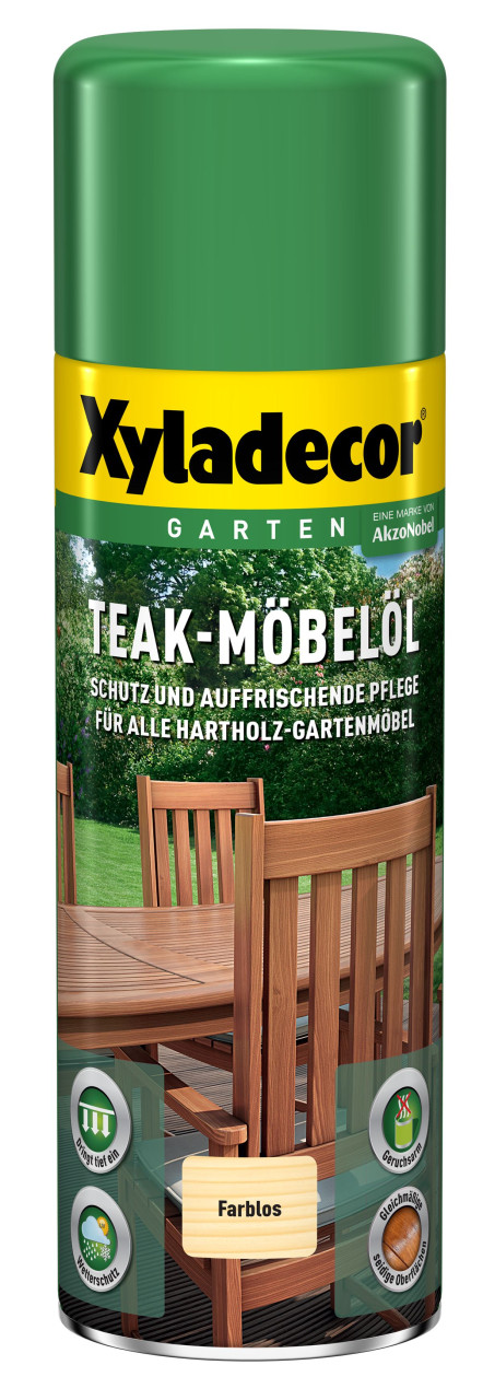 Xyladecor Teak-Möbelöl Spray 500 ml farblos von Xyladecor
