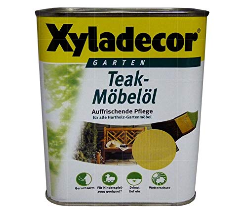 Xyladecor TeakMöbelöl farblos 0,75 Liter von Xyladecor