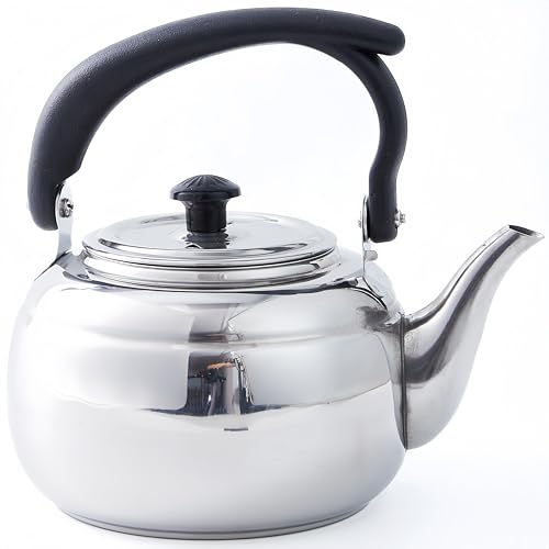 Chai-Kanne aus Edelstahl für Herd & Elektro-Kochfeld – 1,2 l Teekanne mit Teesieb und Ausguss – Masala Chai Maker Wasserkocher für indischen Milchtee und Kräuterbrühen von Xylarnoveth