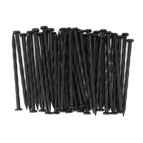 50Pcs Spiral Nylon Landscape Anchoring Spikes | Multi - Purpose Edging Stakes for Paver/Plant Barrier/Tent | Non - Corroding & Sturdy | 7.8 Inch Garden Stakes von Xyntor
