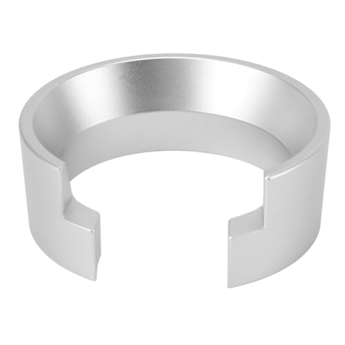 58mm Coffee Dosing Funnel | Aluminum Dosing Ring for Coffee Portafilter | Prevents Mess & Waste for Coffee Machines | Dishwasher Safe (Silver) von Xyntor