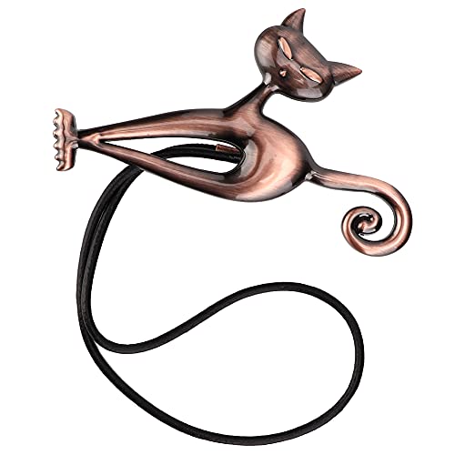 Attracting Curtain Tiebacks | Cute Cat Design for Easy Curtain Control | Robust Attracting Hold for Living Room/Bedroom/Kitchen | Alloy Material Home Decor (Rose Gold) von Xyntor