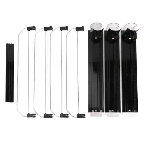 Automatic Drink Pusher Glide Shelf | Adjustable Divider & Speed Damper for Refrigerator/Supermarket/Vending Machine | Effortless Loading, Sturdy ABS, No Tools Required (Black) von Xyntor