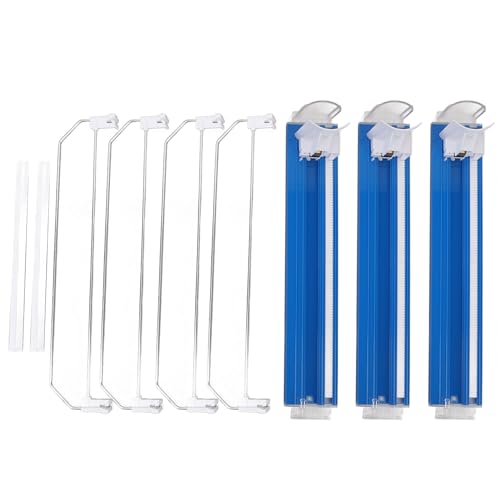 Automatic Drink Pusher Glide Shelf | Adjustable Divider & Speed Damper for Refrigerator/Supermarket/Vending Machine | Effortless Loading, Sturdy ABS, No Tools Required (Blue) von Xyntor