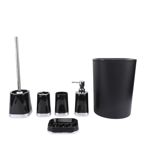 Badezimmerzubehör Set 7 - Stück | Moderner PP -Mülleimer Dose/Handwascheinheit/Toilettenbürste | Komplette Organizer für Badezimmer/Toilette/Zuhause Badezimmerzubehör Set 7 - Stück | Moderner PP -Mülleimer Dose/Handwascheinheit/Toilettenbürste | Komplette Organizer für Badezimmer/Toilette/Zuhause von Xyntor