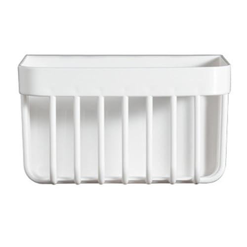 Bathroom Hanging Basket Organizer | Wall Mount Storage for Toilet/Kitchen/Shower | Space Saving Plastic Organizer with No Tools Setup (Tall) von Xyntor