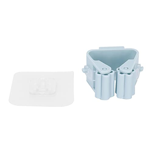 Besenhalterwand montiert | Kein Bohrer -Mopp -Organisator für Badezimmer / Küche / Garage | Hochleistungskleber Lagerregal für Besen, Mops, Werkzeuge | Hellgrün von Xyntor