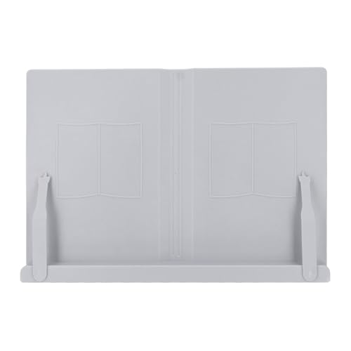 Ergonomisches Buchständer für Desk | Einstellbare Höhe & Winkel ABS -Tablethalter | Leseständer für Bücher/Laptops/Telefone | Platz sparende Desktop -Organizer (Grey) von Xyntor