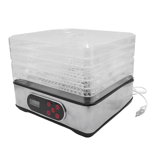 Food Dehydrator with Timer & Temperature Control | Electric Drying Machine for Beef Jerky/Botanicals/Fruits | 5 Trays, 350W, Compact Design for Home Kitchen Food Dehydrator with Timer & Temperature Control | Electric Drying Machine for Beef Jerky/Botanicals/Fruits | 5 Trays, 350W, Compact Design for Home Kitchen von Xyntor