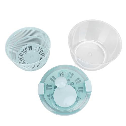 Salad Spinner 5L - One Handed Manual Salad Washer & Dryer for Vegetables/Fruits/Lettuce | Fast Spin with Grip Base, Large Capacity Kitchen Tool Salad Spinner 5L - One Handed Manual Salad Washer & Dryer for Vegetables/Fruits/Lettuce | Fast Spin with Grip Base, Large Capacity Kitchen Tool von Xyntor