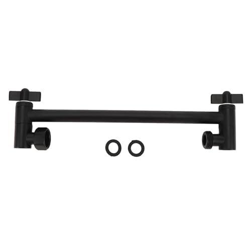 Shower Head Extension Arm | Adjustable Stainless Steel Leakage Protected Shower Extender Bar | for Bathroom/Kitchen/Home Use | Easy Install with 2 Gaskets (Black) von Xyntor