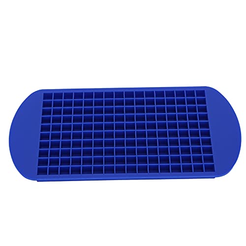 Silicone Ice Cube Tray | 160 Grid Square Form High Temperature Tolerant | Flexible Ice Cube Maker for Home/Bar/Restaurant | Easy Release Non Stick (160 grid square blue) von Xyntor