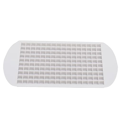 Silicone Ice Cube Tray | 160 Grid Square Form High Temperature Tolerant | Flexible Ice Cube Maker for Home/Bar/Restaurant | Easy Release Non Stick (160 grid square white) von Xyntor