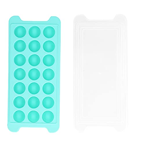 Silicone Ice Cube Trays with Lids 21 Grids | Stackable BPA Compliant Ice Forms for Freezer | Reusable for Juice, Cocktails, Lemonade | Easy Release & Dishwasher Friendly von Xyntor