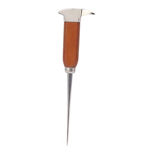 Stainless Steel Ice Pick with Wood Handle | 304 Ice Chipper & Crusher Tool for Bars/Bartenders/Home Kitchens | Efficient Ice Breaking for Drinks & Frozen Foods von Xyntor