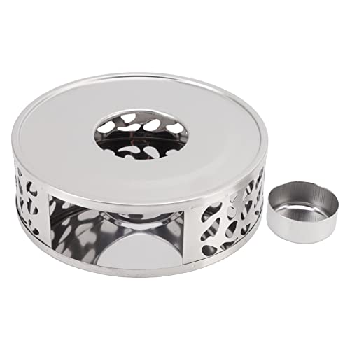 Teapot Warmer for Candle | Stainless Steel Heater with Ventilation Holes | Hollow Design for Complete Burn & Ambience | Fits Glass/Ceramic/Iron Pots (Irregular Hole) von Xyntor