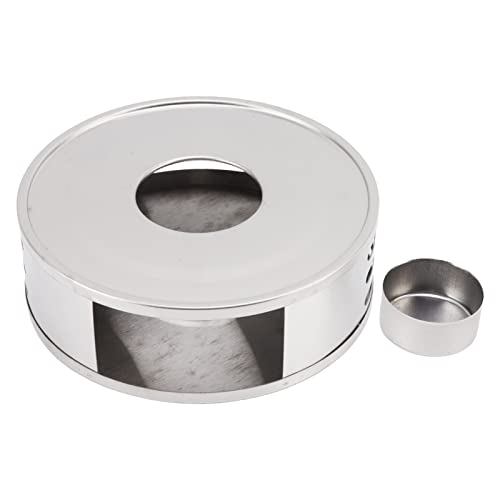 Teapot Warmer for Candle | Stainless Steel Heater with Ventilation Holes | Hollow Design for Complete Burn & Ambience | Fits Glass/Ceramic/Iron Pots (Transverse Hole) von Xyntor