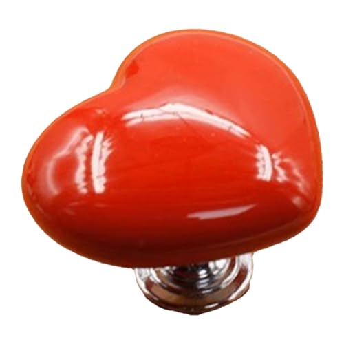 Toilet Button Pusher - Heart Shaped Flusher Helper for Long Nails | Sanitary Press Topper for Women/Travel/Home | Plastic Water - Proof Design (Red) von Xyntor