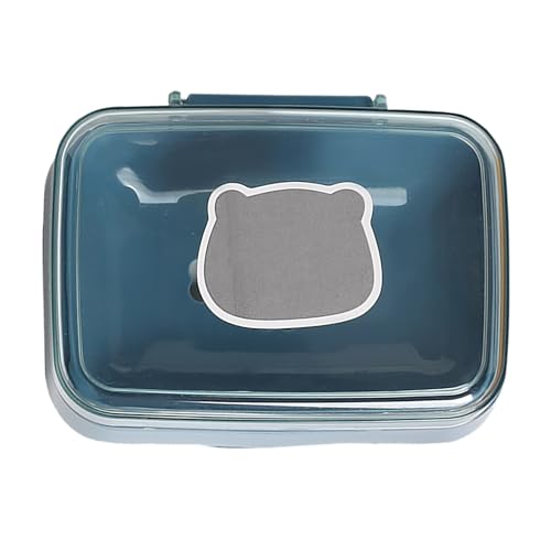 Tragbarer Seifenhalter mit Abflusslöchern | Sanitär -Reise -Seife mit Deckel für Barseife | Stabiler Plastikseifenbehälter für Badezimmer/Wohnheim/Fitnessstudio (Blue) von Xyntor