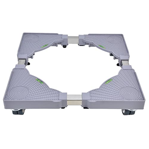 Washing Machine Stand | Adjustable Base with 360° Rollers & Grip - Enhanced Feet | Universal Support Shelf for Laundry Room/Bathroom/Apartment | Easy Assembly, Secure Lock Washing Machine Stand | Adjustable Base with 360° Rollers & Grip - Enhanced Feet | Universal Support Shelf for Laundry Room/Bathroom/Apartment | Easy Assembly, Secure Lock von Xyntor