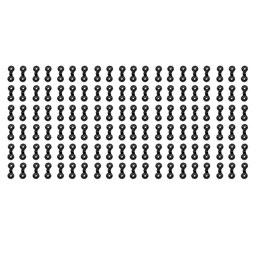 Xyntor 100pcs Strong Shade Cloth Clips | 5.5cm Round Fixing Clips for Greenhouse/Garden/Sunshade Net | Deter - Bird Netting Clips with 1cm String Holes (Black) von Xyntor