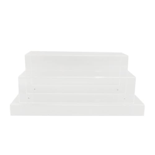 Xyntor Acrylic Display Rack 3 Tier | Clear Bar Bottle Organizer for Liquor/Cupcakes/Collectibles | 37x28.5x14cm Sturdy Shelf with High Load Capacity Xyntor Acrylic Display Rack 3 Tier | Clear Bar Bottle Organizer for Liquor/Cupcakes/Collectibles | 37x28.5x14cm Sturdy Shelf with High Load Capacity von Xyntor
