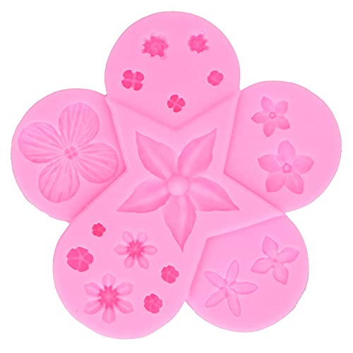 Xyntor Blumenblatt Silikonform | Food Grade Chocolate Fondant Form für Kuchen/Kerzen/DIY -Desserts | 6 Hohlraum -Backform mit flexibles Design Xyntor Blumenblatt Silikonform | Food Grade Chocolate Fondant Form für Kuchen/Kerzen/DIY -Desserts | 6 Hohlraum -Backform mit flexibles Design von Xyntor