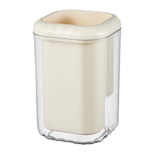 Xyntor Chopstick Holder with Drainage Holes | Cream Style Cutlery Organizer for Forks / Spoons / Kitchen Utensils | Space Saving Countertop Organizer, Plastic Material von Xyntor