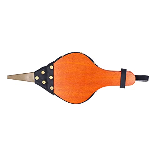 Xyntor Fireplace Bellows | Manual Flow Blower for BBQ Grill/Wood Stove/Computer Particle Removal | Leather & Wood Hand Pump with Nozzle | Portable & Environmentally Conscious von Xyntor