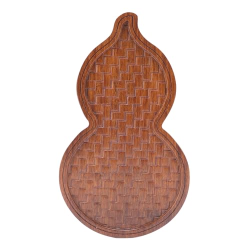 Xyntor Gourd Tea Tray | Well - Crafted Wood Serving Tray for Tea Ceremony/Home Office/Coffee | 11.81x6.93in Compact Design, Heat Tolerant & Simple to Maintain von Xyntor