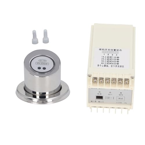 Xyntor SPA Induction Switch Controller | Stainless Steel Touch Control with Time Delay | Pool/Sauna/Hydrotherapy Accessory | 11.5x6.5cm Easy Installation (Slanted Column) von Xyntor