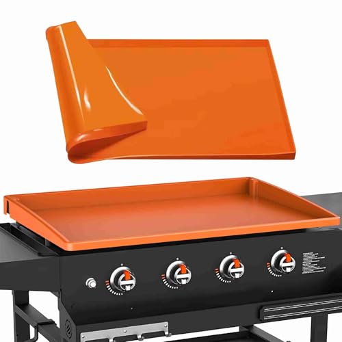 Xyntor Silicone Griddle Mat for 22 Inch Grill | Food Grade BBQ Cooking Cover | Heat Tolerant up to 440°F | Easy to Maintain Reusable Griddle Accessory von Xyntor