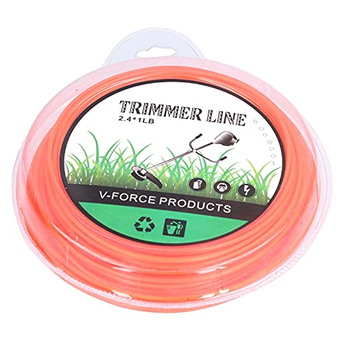 Xyntor Trimmer Line Replacement | High Flexibility Nylon String for Lawn Mowers/Grass Trimmers/Edgers | Abrasion Resilient & Easy to Install | 1.0LB Spool (Red 2.4 Circle) von Xyntor