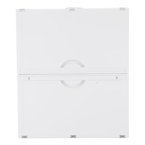 Xyntor Unter Bettlagerbox mit Deckel | Faltbare transparente Schubladenorganisator für Kleidung/Decken/Schuhe | Sparer der großen Kapazität für Schlafzimmer/Schrank/Wohnheim (White) von Xyntor