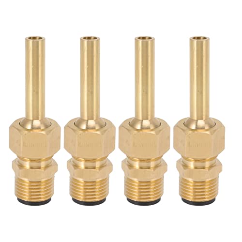 Xyntor Water Fountain Nozzles 4 PCS | Pure Copper Large Hexagonal Direct Jet Nozzle | Leakproof Male Thread Design for Garden Ponds/Amusement Parks/Museums (G1/2) von Xyntor